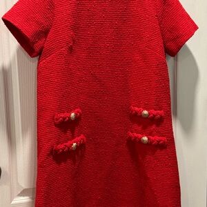 Tuckernuck Red Textured Casual Dress